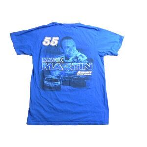 Mark Martins Shirt Womens Medium‎ Blue NASCAR Aarons Dream Machine Racing Chase